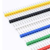 Штирьовий роз'єм PLS-40 2.54 color набір 5 шт.
