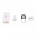 Роз'єм micro USB slim білий