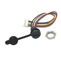 Роз'єм USB Type-C гніздо на панель 6P з заглушкой