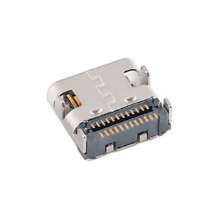 Роз'єм USB 3.1 Type-C гніздо на плату 24P SMT-DIP