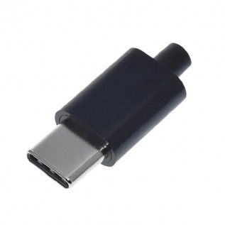 Роз'єм USB Type-C штекер чорний