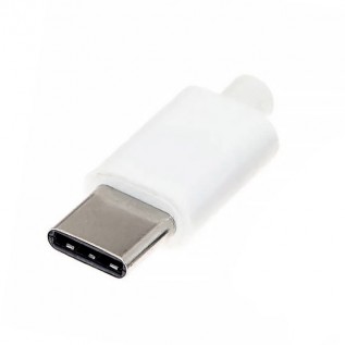 Роз'єм USB Type-C штекер білий