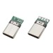 Роз'єм USB Type-C штекер чорний