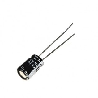 Конденсатор електролітичний 22uF 35V (5x7)