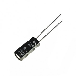 Конденсатор електролітичний 33uF 50V (5x11)