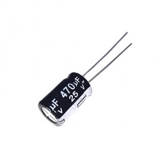 Конденсатор електролітичний 470uF 25V (8x12)