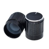 Ручка потенціометра алюмінієва 15X16.5 мм. чорна