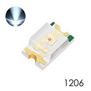 Світлодіод SMD 1206 білий