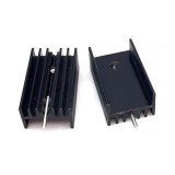 Радіатор алюмінієвий TO-220 15x10x20 мм. чорний