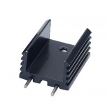 Радіатор алюмінієвий TO-220/126 15x10x20 мм. чорний