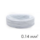 Провід монтажний 0.14 мм² CU, білий 1 метр
