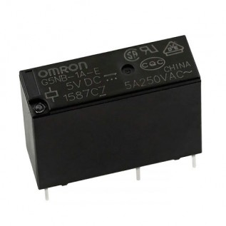 G5NB-1A-E - Реле електромеханічне 5В (5A/250VAC) Omron