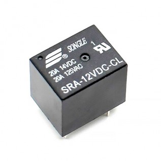 SRA-12VDC-CL - Реле електромеханічне 12В (20A/120VAC/14VDC)