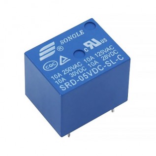 SRD-05VDC-SL-C - Реле електромеханічне 5В (10A/250VAC)