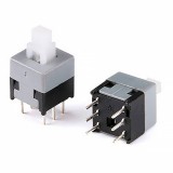 Перемикач кнопковий 8.5x8.5 мм. з фіксацією